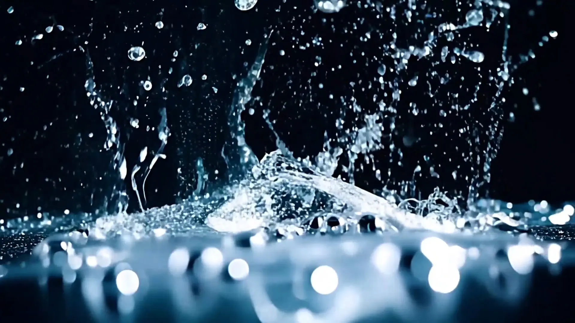 Water Splash Transition for Skincare Commercial Projects